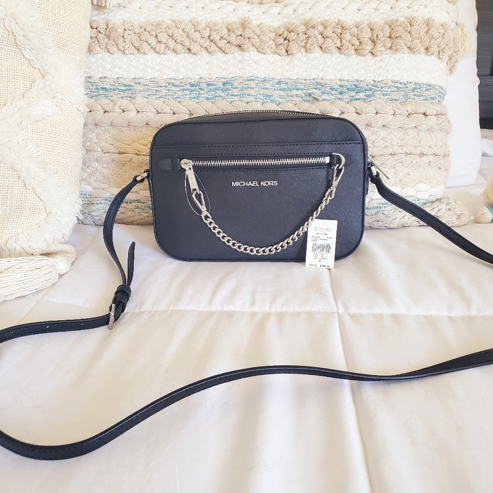👜🆕️ Michael Kors Large Ew ZP Chain Crossbody Bag❤️👜 - Picture 1 of 7